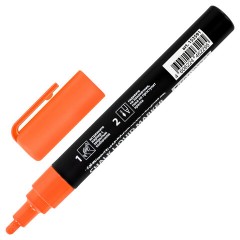 Маркер меловой CHALK LIQUID MARKER, ОРАНЖЕВЫЙ, 3 мм, стираемый, BRAUBERG "CHALK", 152591 - фото 3