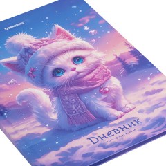 Дневник 1-11 класс 40 л., твердый, BRAUBERG, глянцевая ламинация, "Winter Cat", 107169 Дневник 1-11 класс 40 л., твердый, BRAUBERG, глянцевая ламинация, "Winter Cat", 107169 - фото 4
