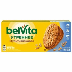 Печенье витаминизированное BELVITA "Утреннее" со злаковыми хлопьями, 225 г, 9001212 Печенье витаминизированное BELVITA "Утреннее" со злаковыми хлопьями, 225 г, 9001212 - фото 2