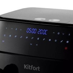 Аэрогриль KITFORT КТ-2250, 1750 Вт, 2х4,5 л, 12 программ, таймер, сенсорное управление, черный - фото 2