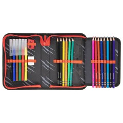 Пенал BRAUBERG с наполнением, 1 отделение, 1 откидная планка, 24 предмета, 21х14 см, "Colorful lion", 270725 - фото 5
