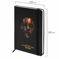Ежедневник недатированный с резинкой А5 145х203 мм, BRAUBERG, твердый, фольга, 128 л., "Face", 116296 Ежедневник недатированный с резинкой А5 145х203 мм, BRAUBERG, твердый, фольга, 128 л., "Face", 116296 - фото 2