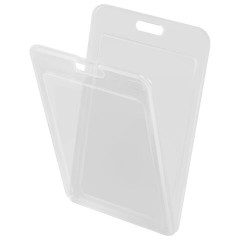 Бейдж вертикальный (85х54 мм) на 2 карты, с лентой 45 см, ЗАЩИТА ОТ ВЛАГИ И ПЫЛИ, BRAUBERG EXTRA, 238827 - фото 3