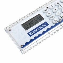 Калькулятор с линейкой 15 см, BRAUBERG DC-107 (53x158 мм), 8 разрядов, 271727 Калькулятор с линейкой 15 см, BRAUBERG DC-107 (53x158 мм), 8 разрядов, 271727 - фото 6