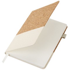 Блокнот в наборе с ручкой А5, 145х213 мм, BRAUBERG "Cork", под кожу, ЭКО обложка, 80 листов, бежевый, 116864 - фото 7