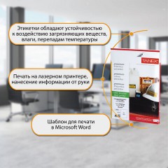 Этикетка самоклеящаяся ВСЕПОГОДНАЯ 210х297 мм, 1 этикетка, полиэстер, белая, 25 листов, TANEX, сырье Финляндия, 114545, TW-2000 Этикетка самоклеящаяся ВСЕПОГОДНАЯ 210х297 мм, 1 этикетка, полиэстер, белая, 25 листов, TANEX, сырье Финляндия, 114545, TW-2000 - фото 12