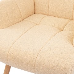 Кресло BRABIX "Soft LC-305", фактурная ткань букле (экомех), кремовое, 533146 - фото 6