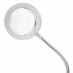 Лупа настольная на прищепке с LED-ПОДСВЕТКОЙ, диаметр 75 мм, увеличение 3, BRAUBERG, 455931 - фото 3