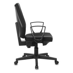 Кресло CH-545, с подлокотниками, ткань, черное, 1418126 - фото 4