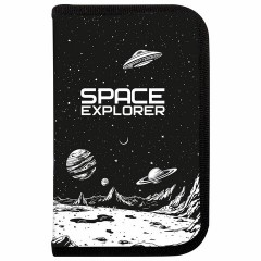 Пенал ПИФАГОР, 1 отделение, ламинированный картон, 19х11 см, "Space invader", 273469 Пенал ПИФАГОР, 1 отделение, ламинированный картон, 19х11 см, "Space invader", 273469 - фото 2