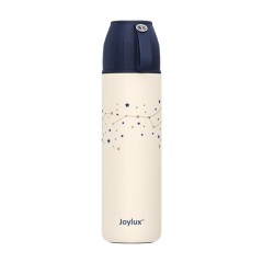Термос 0,4 л JOYLUX (ДЖОЙЛЮКС) ULTRA, нержавеющая сталь SUS304, крышка/кружка + ремешок, звезды, 700311 - фото 2