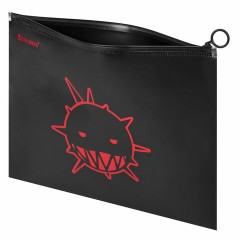 Папка для тетрадей BRAUBERG А4, 1 отделение, пластик, на zip-lock-молнии, "Danger", 272105 Папка для тетрадей BRAUBERG А4, 1 отделение, пластик, на zip-lock-молнии, "Danger", 272105 - фото 4