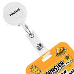 Бейдж вертикальный с 3D-печатью "Street food" (85х54 мм), с рулеткой, СЛАЙДЕР, FUNSTER (ФАНСТЕР), 238843 - фото 4