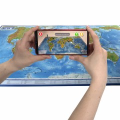 Карта мира физическая 120х78 см, 1:25М, с ламинацией, интерактивная, в тубусе, BRAUBERG, 112380 Карта мира физическая 120х78 см, 1:25М, с ламинацией, интерактивная, в тубусе, BRAUBERG, 112380 - фото 4