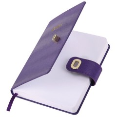 Ежедневник датированный 2026 А5 138х213 мм, BRAUBERG "Elegant", под кожу, застежка, фиолетовый, 117370 - фото 4