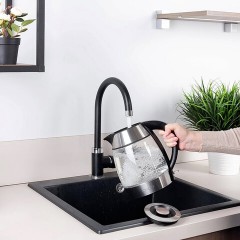 Чайник SCARLETT SC-EK27G13, 2 л, 2200 Вт, закрытый нагревательный элемент, стекло, стальной Чайник SCARLETT SC-EK27G13, 2 л, 2200 Вт, закрытый нагревательный элемент, стекло, стальной - фото 5