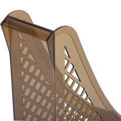 Лоток вертикальный для бумаг BRAUBERG ECO, 240х80х290 мм, сетчатый, дымчатый, 239015 - фото 5