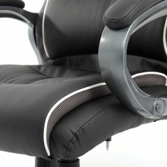 Кресло офисное BRABIX PREMIUM "Strong HD-009", НАГРУЗКА до 200 кг, экокожа черная, ткань серая, 531945 Кресло офисное BRABIX PREMIUM "Strong HD-009", НАГРУЗКА до 200 кг, экокожа черная, ткань серая, 531945 - фото 11