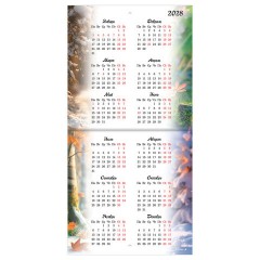 Календарь настенный перекидной 2027 г., BRAUBERG, 12 листов, 21,4х42,8 см, МИНИ, "Magic animals", 118431 - фото 16