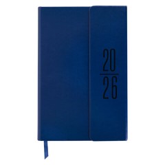 Ежедневник датированный 2026, А5, 138x213 мм, BRAUBERG "Towny", под кожу, клапан, синий, 117040 - фото 3