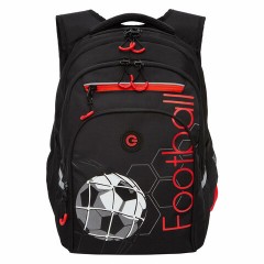 Рюкзак GRIZZLY школьный, анатомическая спинка, 2 отделения, для мальчиков, FOOTBALL, 38х26х20 см, RB-350-1/1 Рюкзак GRIZZLY школьный, анатомическая спинка, 2 отделения, для мальчиков, FOOTBALL, 38х26х20 см, RB-350-1/1 - фото 2