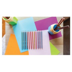 Карандаши цветные BIC "Evolution Stripes", 12 цветов, шестигранные, грифель 9505221 - фото 6