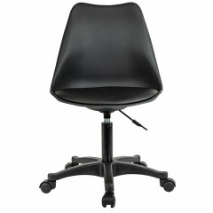 Кресло стул BRABIX "Eames MG-310 PL", пластик черный, экокожа черная, 532927 Кресло стул BRABIX "Eames MG-310 PL", пластик черный, экокожа черная, 532927 - фото 2