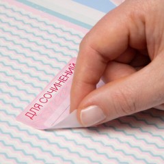 Наклейки ПРЕДМЕТНЫЕ для маркировки школьных принадлежностей, НАБОР 4 листа, 40 наклеек, HTB, 4Н5н - фото 6