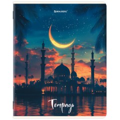 Тетрадь А5, 48 л., BRAUBERG, скоба, клетка, глянцевый лак, "Мечеть" (микс в спайке), 405648 - фото 4