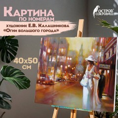 Картина по номерам 40х50 см, ОСТРОВ СОКРОВИЩ "Огни большого города", на подрамнике, акрил, кисти, 662910 Картина по номерам 40х50 см, ОСТРОВ СОКРОВИЩ "Огни большого города", на подрамнике, акрил, кисти, 662910 - фото 9