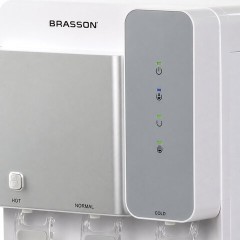 Кулер для воды BRASSON (БРАССОН) FSE-03SW, напольный, нагрев/охлаждение электронное, НИЖНЯЯ ЗАГРУЗКА, 3 крана, белый/серебристый, 455424 - фото 10
