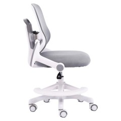 Кресло детское с подставкой для ног BRABIX KIDS "MG-215", сетка/ткань TW, серое, 533313 - фото 6