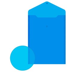 Папка-конверт с кнопкой прозрачная А4 BRAUBERG UNIVERSAL, вертикальная, синяя, 0,15 мм, 273076 - фото 6