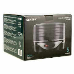Сушилка для овощей CENTEK CT-1658, объём 4 л, 270 Вт, 5 поддонов, механическое управление, черная - фото 6