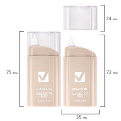 Корректирующая лента BRAUBERG COMPACT PASTEL, 5 мм х 6 м, корпус ассорти, блистер, 272495 Корректирующая лента BRAUBERG COMPACT PASTEL, 5 мм х 6 м, корпус ассорти, блистер, 272495 - фото 9