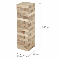 Игра настольная "БАШНЯ", 54 деревянных блока, BRAUBERG HOBBY, 665492 Игра настольная "БАШНЯ", 54 деревянных блока, BRAUBERG HOBBY, 665492 - фото 7