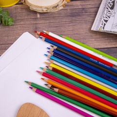 Карандаши цветные BRAUBERG PREMIUM, 18 цветов, шестигранные, грифель 3,3 мм, натуральное дерево, 181657 - фото 13
