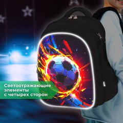 Рюкзак BRAUBERG KIDS MIND с пеналом в комплекте, 2 отделения, "Football", 40х28х18 см, 273178 Рюкзак BRAUBERG KIDS MIND с пеналом в комплекте, 2 отделения, "Football", 40х28х18 см, 273178 - фото 14