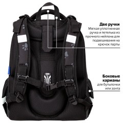 Ранец BRAUBERG LUMINOUS, 2 отделения, с брелоком, "Paws", СВЕТЯЩИЙСЯ РИСУНОК, 38х29х16 см, 271366 - фото 23