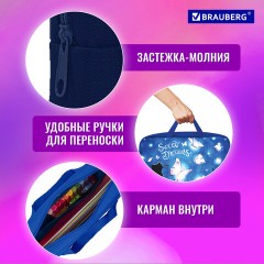 Папка на молнии с ручками BRAUBERG А4, 1 отделение, полиэстер, 80 мм, "Sweet dreams", 270959 Папка на молнии с ручками BRAUBERG А4, 1 отделение, полиэстер, 80 мм, "Sweet dreams", 270959 - фото 11