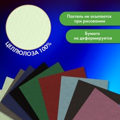 Бумага для пастели А4 в коробке, 40 листов, 10 цветов, 180 г/м2, BRAUBERG ART CLASSIC, 116349 - фото 7