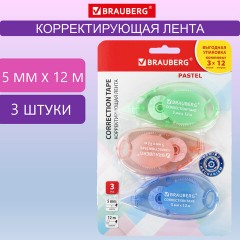 Корректирующая лента BRAUBERG PASTEL, 5 мм x 12 м, механизм перемотки, ВЫГОДНАЯ УПАКОВКА 3 штуки в блистере, 271252 Корректирующая лента BRAUBERG PASTEL, 5 мм x 12 м, механизм перемотки, ВЫГОДНАЯ УПАКОВКА 3 штуки в блистере, 271252 - фото 10