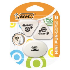 Набор ластиков BIC, "Mini Fun" 3 шт., белый с рисунком, 2 треугольных и 1 овальный, 927870 Набор ластиков BIC, "Mini Fun" 3 шт., белый с рисунком, 2 треугольных и 1 овальный, 927870 - фото 7
