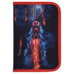 Пенал BRAUBERG с наполнением, 1 отделение, 1 откидная планка, 24 предмета, 21х14 см, "Foggy car", 273533 - фото 2