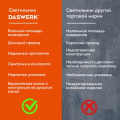 Настольная лампа / светильник на струбцине, Е27, 40 Вт, белый, высота 75 см, DASWERK, 238323 Настольная лампа / светильник на струбцине, Е27, 40 Вт, белый, высота 75 см, DASWERK, 238323 - фото 10