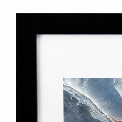 Рамка 21х30 см небьющаяся, КОМПЛЕКТ 4 шт., багет 16 мм МДФ, BRAUBERG "Basic", черная, 391259 - фото 4