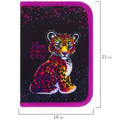Пенал BRAUBERG с наполнением, 1 отделение, 1 откидная планка, 24 предмета, 21х14 см, "Leopard", 272350 Пенал BRAUBERG с наполнением, 1 отделение, 1 откидная планка, 24 предмета, 21х14 см, "Leopard", 272350 - фото 7