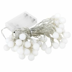Электрогирлянда-нить комнатная "Шарики", 6 м, 40 LED, теплый белый, на батарейках, ЗОЛОТАЯ СКАЗКА, 591730 Электрогирлянда-нить комнатная "Шарики", 6 м, 40 LED, теплый белый, на батарейках, ЗОЛОТАЯ СКАЗКА, 591730 - фото 4