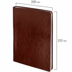 Тетрадь БОЛЬШОЙ ФОРМАТ (200x252 мм) В5, BRAUBERG "Office PRO", под кожу, гребень, клетка, 80 л., коричневый, 111047 Тетрадь БОЛЬШОЙ ФОРМАТ (200x252 мм) В5, BRAUBERG "Office PRO", под кожу, гребень, клетка, 80 л., коричневый, 111047 - фото 2