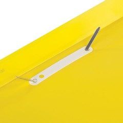 Скоросшиватель пластиковый с перфорацией BRAUBERG, А4, 140/180 мкм, желтый, 226587 - фото 4